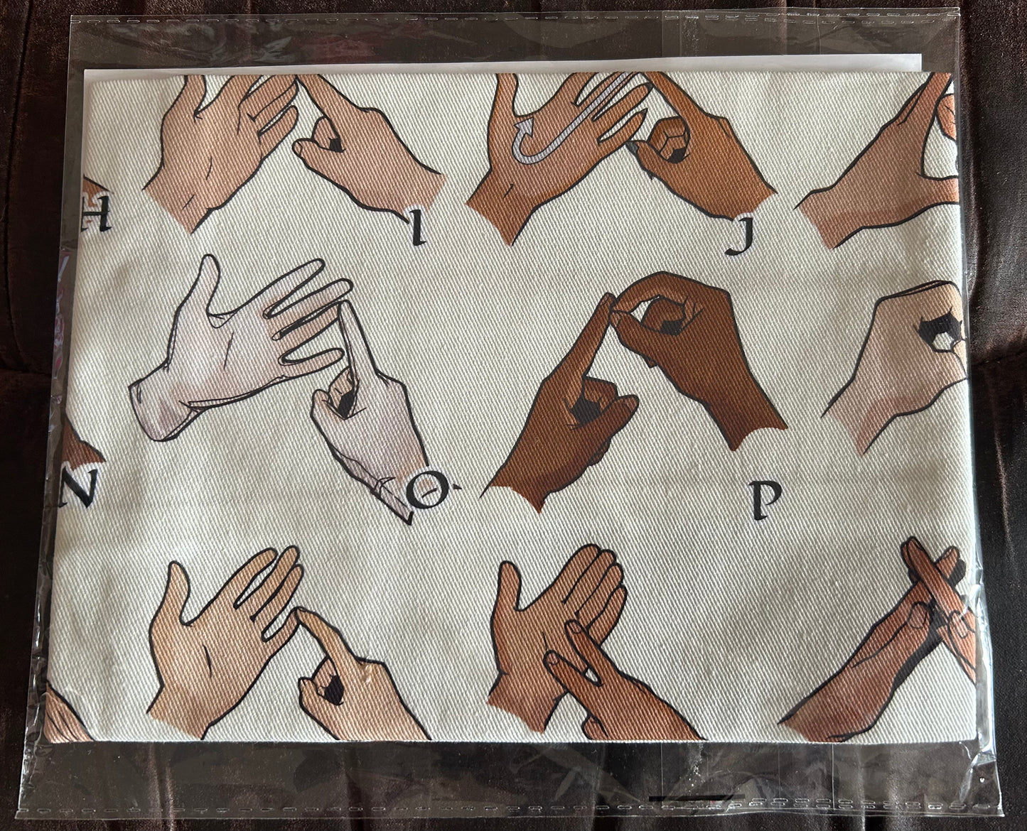 BSL Alphabet Tea Towel