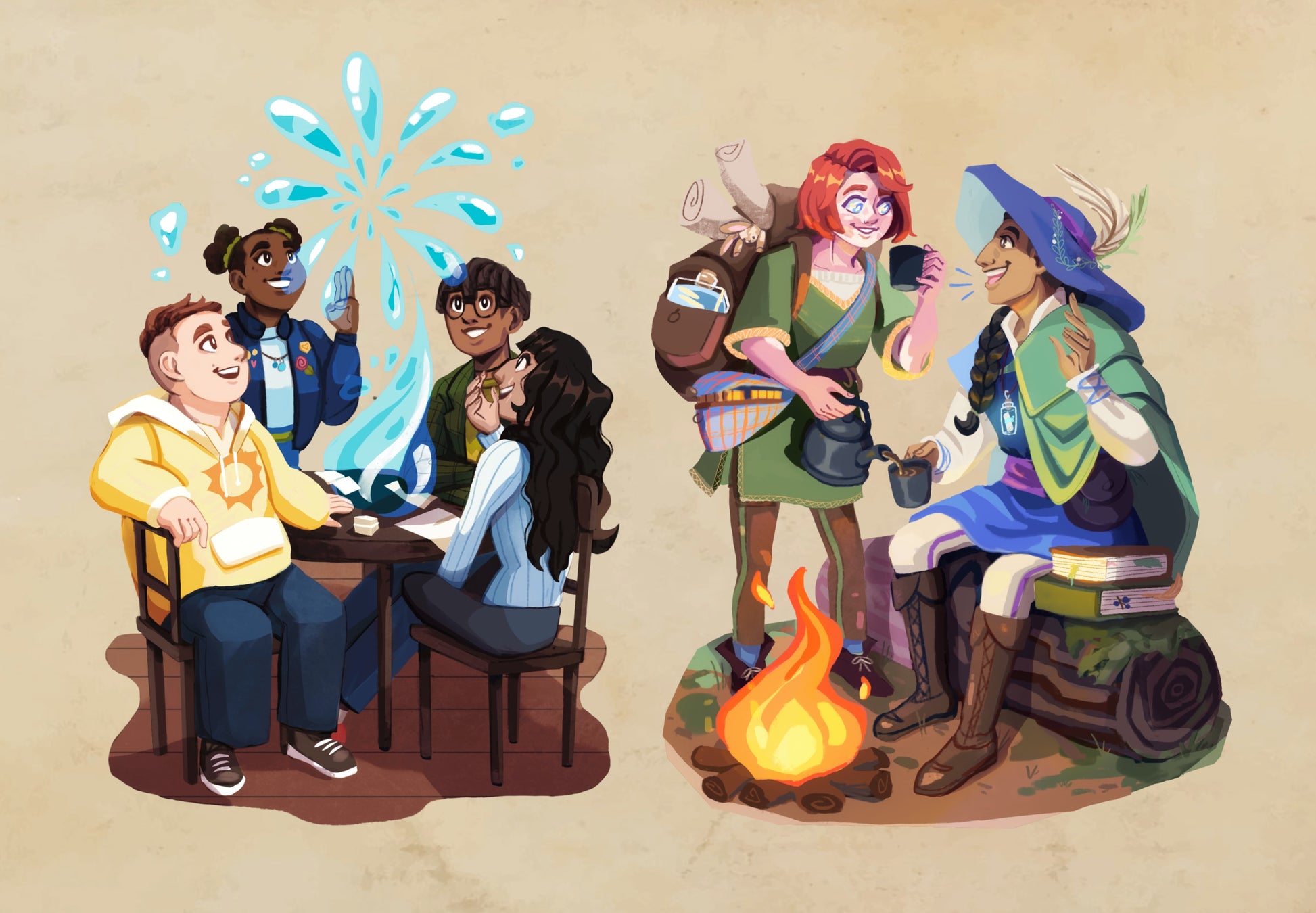 Inspirisles RPG characters