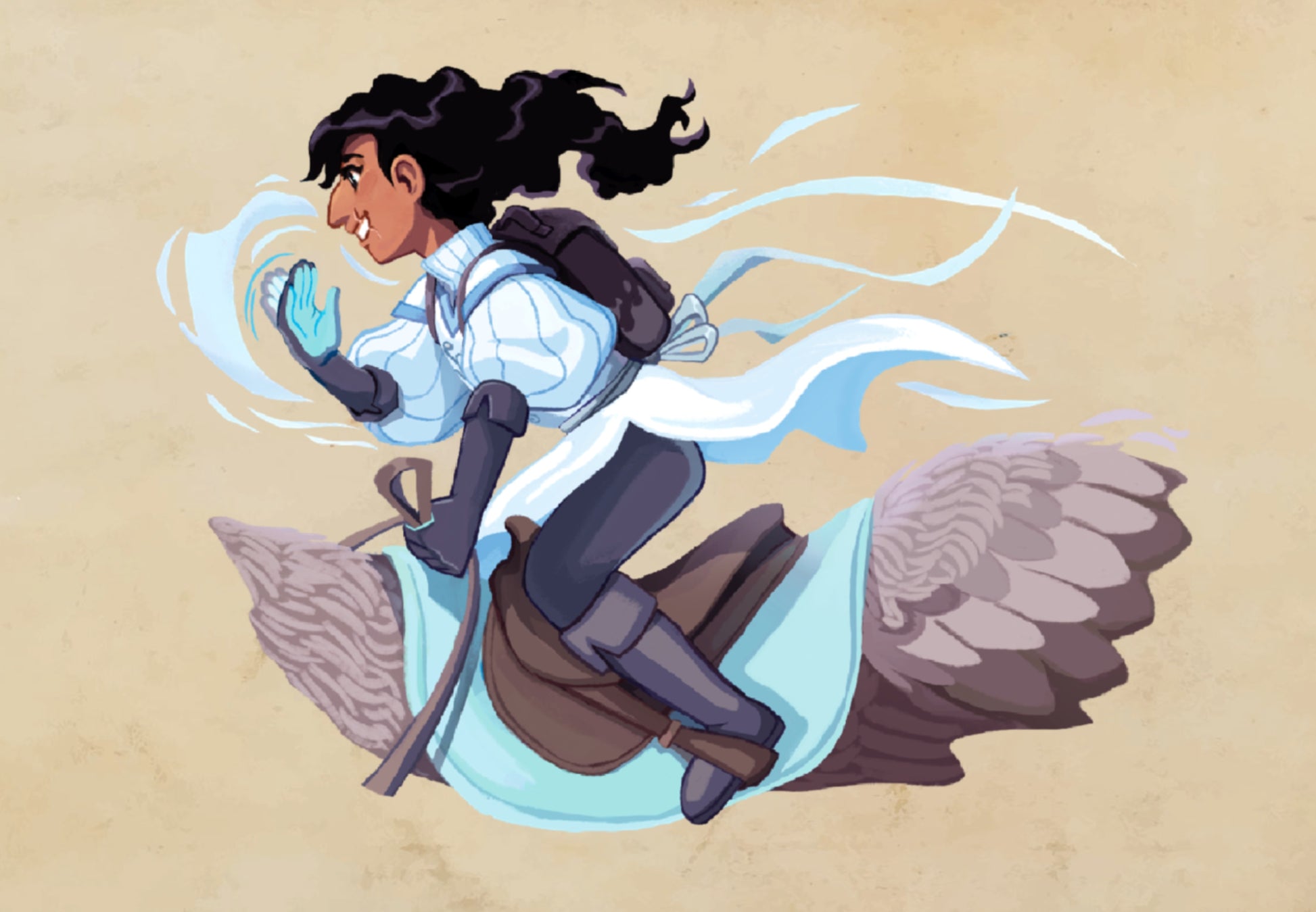 Overisles RPG pendragon riding giant bird