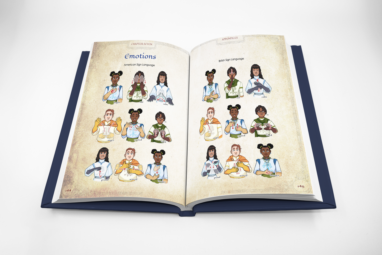 Overisles RPG BSL and ASL sign language for emotions