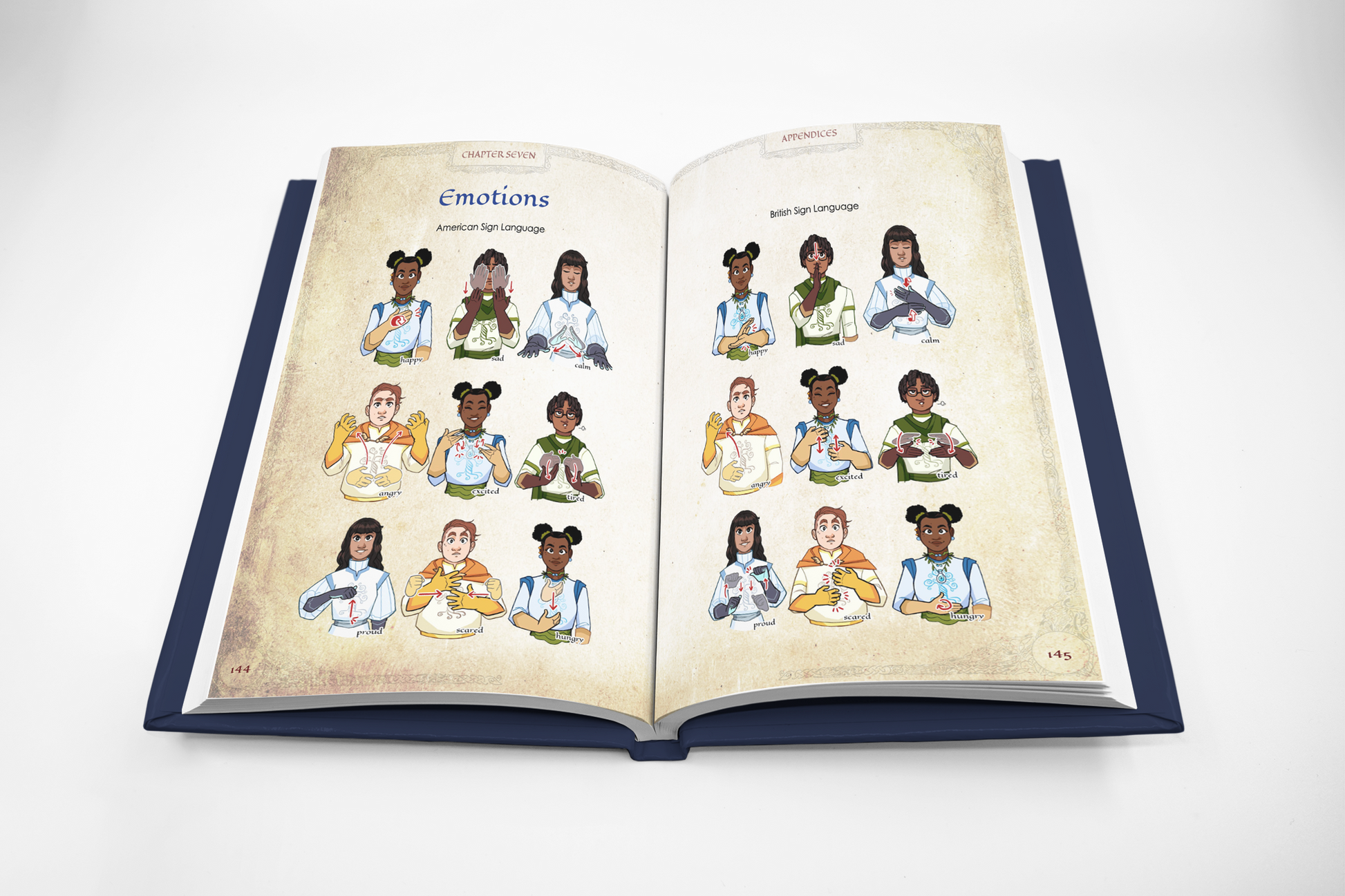 Overisles RPG BSL and ASL sign language for emotions