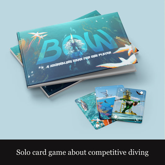 BOW tabletop RPG softcover and cards