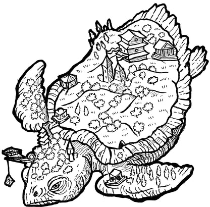 Turtle colouring page