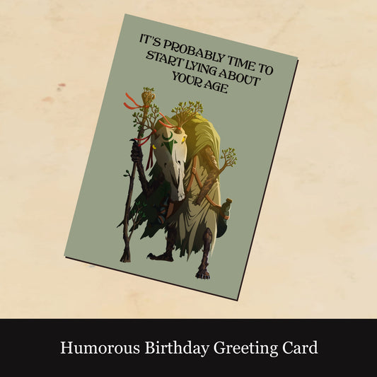 Humorous Birthday Greeting Card