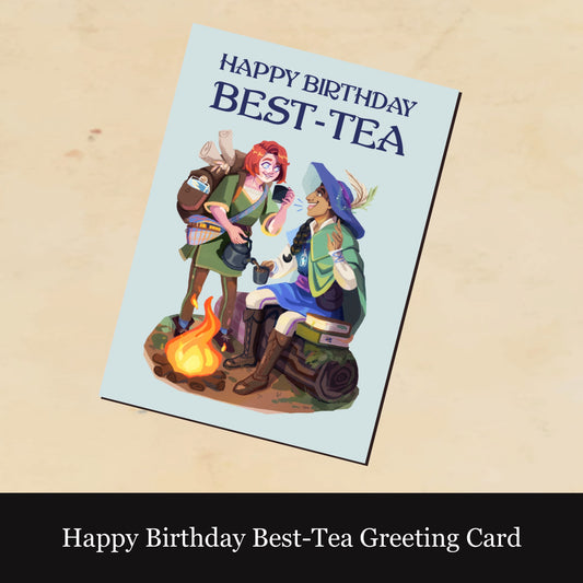 Happy Birthday Best-Tea Greeting Card